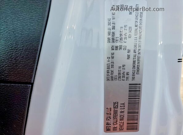1C4JJXR69NW185235 2022 JEEP WRANGLER Белый Вид наклейки с VIN-кодом