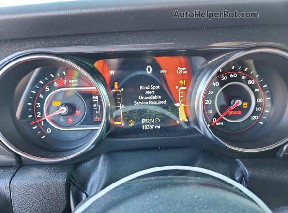 1C4JJXSJ8NW211760 2022 JEEP WRANGLER Gray Widok zestawu wskaźników