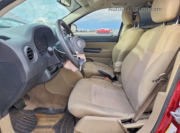 1C4NJCBA3GD650079 2016 JEEP COMPASS Красный Вид салона спереди