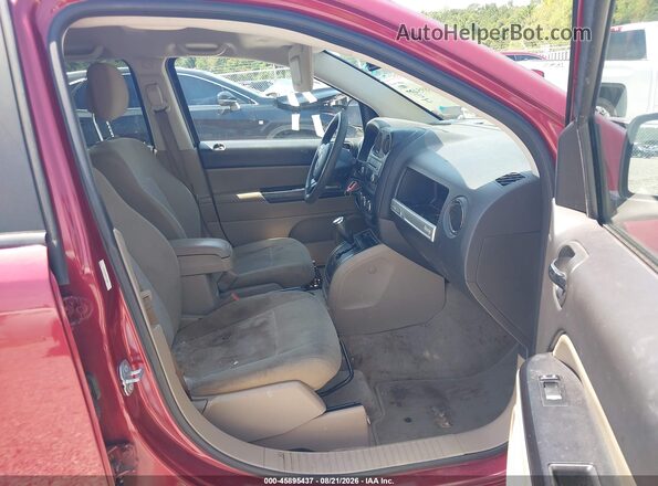 1C4NJCBA6HD155926 2017 JEEP COMPASS Red Вид салону спереду