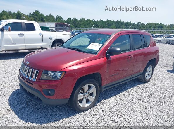 1C4NJCBA6HD155926 2017 JEEP COMPASS Red Передня ліва чверть