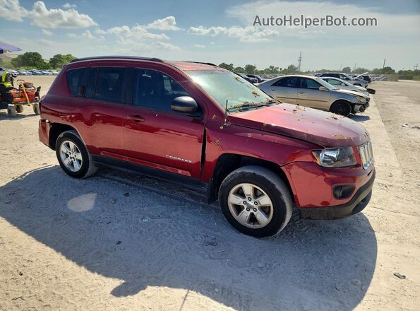 1C4NJCBA7HD189230 2017 JEEP COMPASS Red Delantero derecho