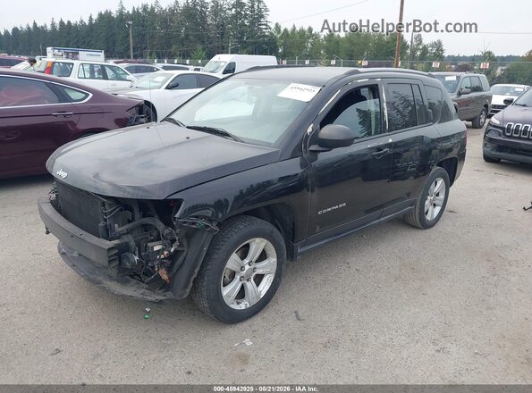 1C4NJCBA8GD715668 2016 JEEP COMPASS Black Առջևի ձախ երեք քառորդ տեսարան