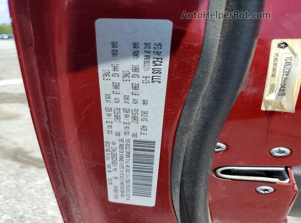 1C4NJCBB3GD543610 2016 JEEP COMPASS Burgundy VIN կոդի պիտակի տեսք