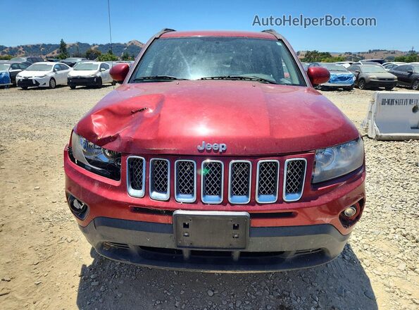 1C4NJCEA8GD704911 2016 JEEP COMPASS Бордовый Вид спереди