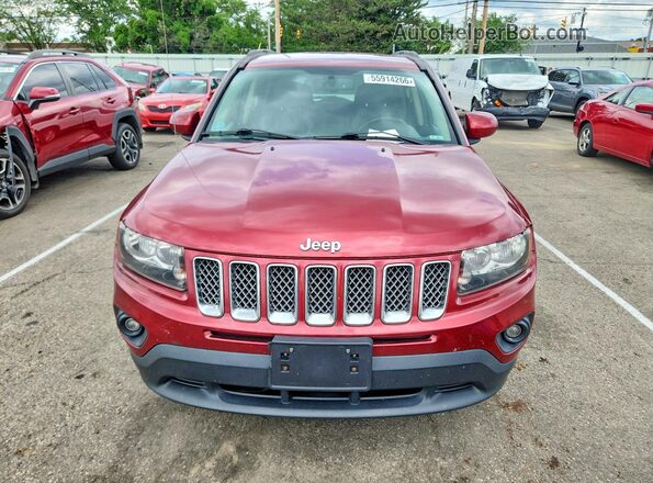 1C4NJCEB4HD182711 2017 JEEP COMPASS Красный Вид спереди
