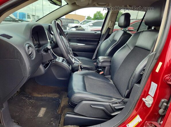 1C4NJCEB4HD182711 2017 JEEP COMPASS Красный Вид салона спереди