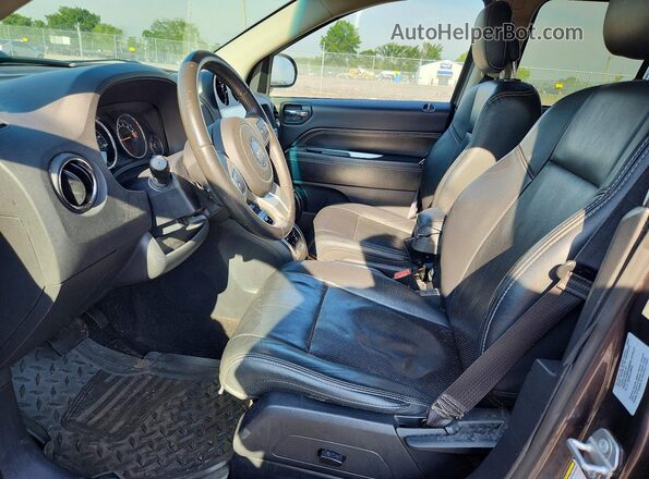 1C4NJCEB9HD199584 2017 JEEP COMPASS Gray წინა სალონის ხედი
