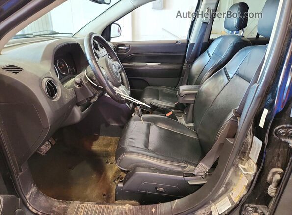 1C4NJCEBXHD185001 2017 JEEP COMPASS Black Вид салону спереду