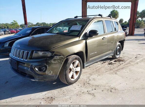 1C4NJDBB7GD510034 2016 JEEP COMPASS Green წინა მარცხენა ხედი სამი მეოთხედიდან