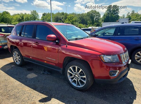 1C4NJDEB1GD598932 2016 JEEP COMPASS Burgundy წინა მარჯვენა
