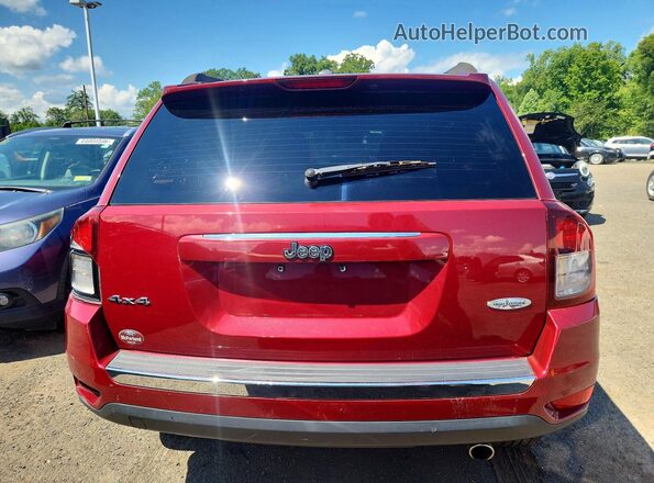 1C4NJDEB1GD598932 2016 JEEP COMPASS Burgundy უკანა ხედი