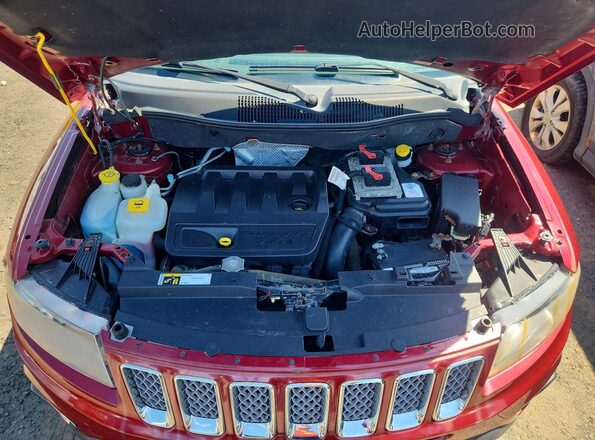 1C4NJDEB1GD598932 2016 JEEP COMPASS Burgundy ძრავის განყოფილების ხედი