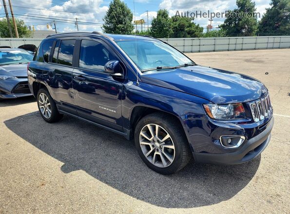 1C4NJDEB1HD112136 2017 JEEP COMPASS Синий Передняя правая четверть