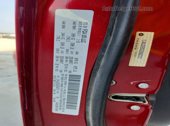 1C4NJDEB3GD662372 2016 JEEP COMPASS Burgundy VIN კოდის სტიკერის ხედი