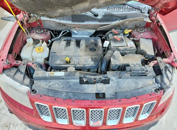 1C4NJDEB3GD662372 2016 JEEP COMPASS Burgundy ძრავის განყოფილების ხედი