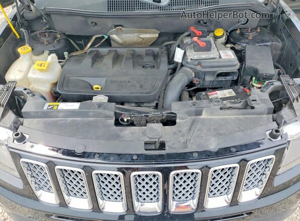 1C4NJDEB3GD696327 2016 JEEP COMPASS Black Vista del compartimento del motor