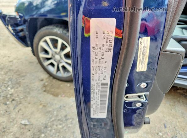 1C4NJDEB5HD126668 2017 JEEP COMPASS Blue VIN კოდის სტიკერის ხედი