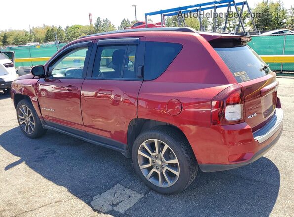 1C4NJDEBXHD128366 2017 JEEP COMPASS Maroon Rear left