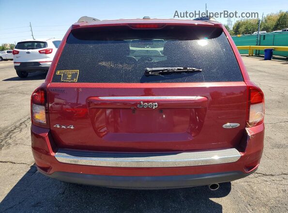 1C4NJDEBXHD128366 2017 JEEP COMPASS Maroon Rear view