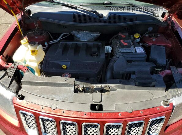 1C4NJDEBXHD128366 2017 JEEP COMPASS Maroon Engine compartment view