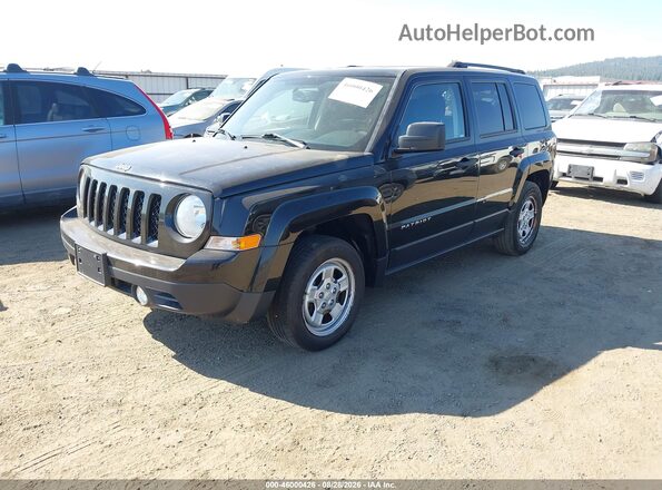 1C4NJPBA0GD678350 2016 JEEP PATRIOT Black წინა მარცხენა ხედი სამი მეოთხედიდან