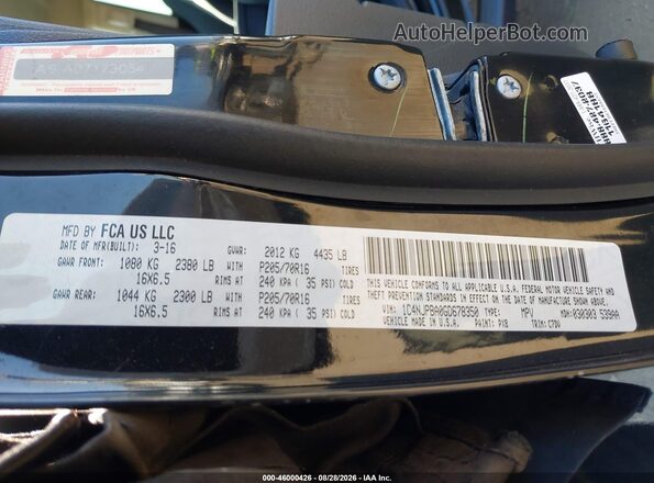 1C4NJPBA0GD678350 2016 JEEP PATRIOT Black ძრავის განყოფილების ხედი