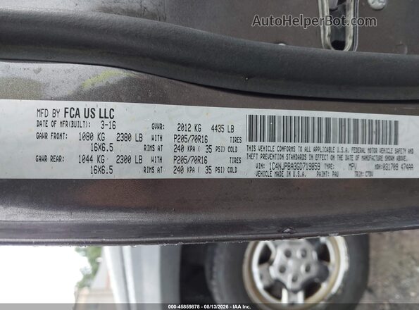 1C4NJPBA3GD719859 2016 JEEP PATRIOT Серый Вид подкапотного пространства