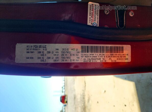 1C4NJPBA3GD754482 2016 JEEP PATRIOT Red Engine compartment view