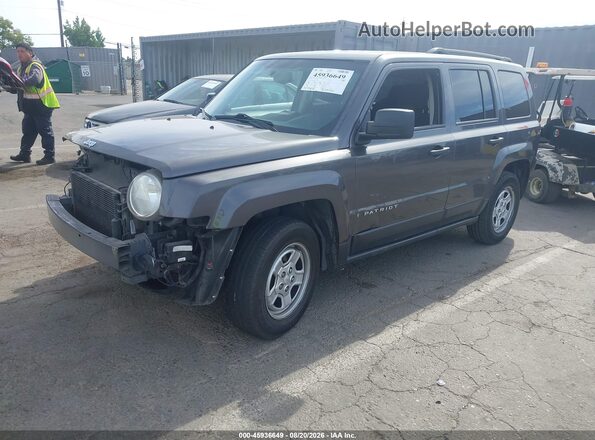 1C4NJPBA3HD136175 2017 JEEP PATRIOT Серый Передняя левая четверть