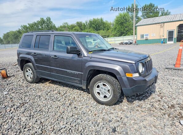1C4NJPBA4GD752045 2016 JEEP PATRIOT Серый Передняя правая четверть