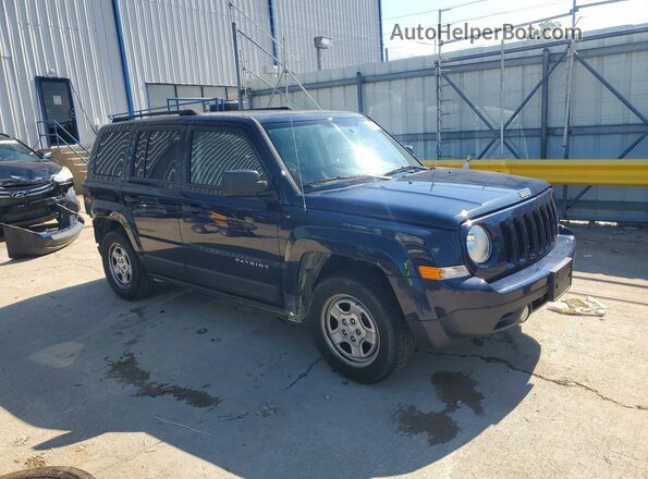 1C4NJPBA4HD134855 2017 JEEP PATRIOT Blue Przód prawy
