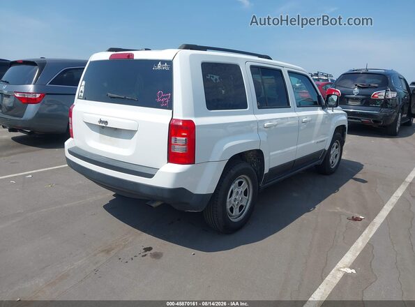 1C4NJPBA4HD145709 2017 JEEP PATRIOT Белый Задняя правая четверть