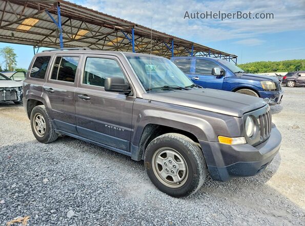 1C4NJPBA5GD537287 2016 JEEP PATRIOT Gray Front view
