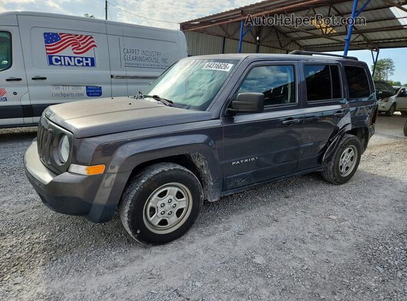 1C4NJPBA5GD537287 2016 JEEP PATRIOT Gray Rear left