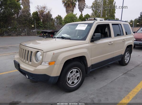 1C4NJPBA6GD774659 2016 JEEP PATRIOT Beige Առջևի ձախ երեք քառորդ տեսարան