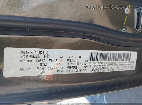 1C4NJPBA7GD527375 2016 JEEP PATRIOT Зеленый Вид подкапотного пространства
