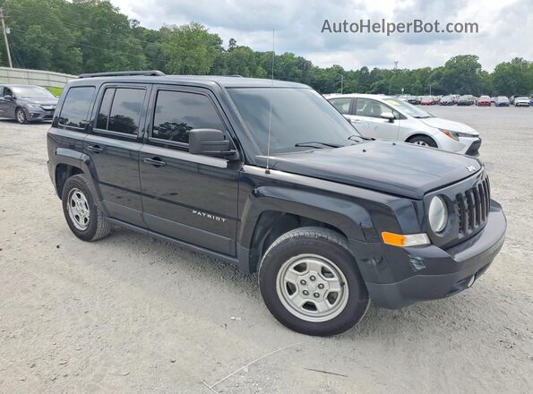 1C4NJPBA7GD634460 2016 JEEP PATRIOT Черный Вид салона спереди