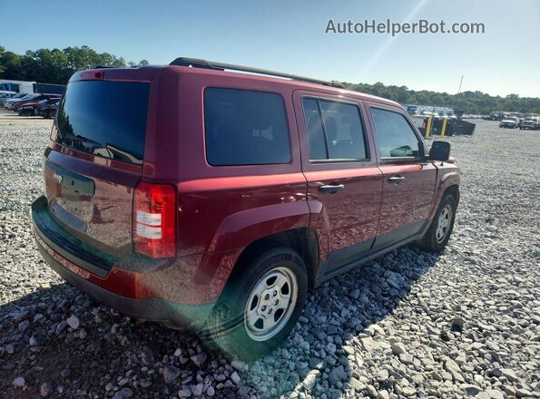 1C4NJPBA8GD726225 2016 JEEP PATRIOT Maroon უკანა მარჯვენა