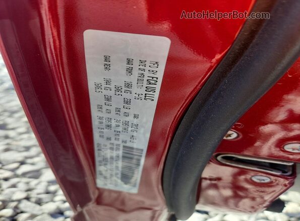 1C4NJPBA8GD726225 2016 JEEP PATRIOT Maroon VIN კოდის სტიკერის ხედი