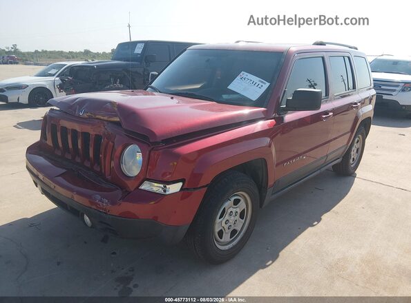 1C4NJPBA9HD115606 2017 JEEP PATRIOT Red Vista tres cuartos delantera izquierda