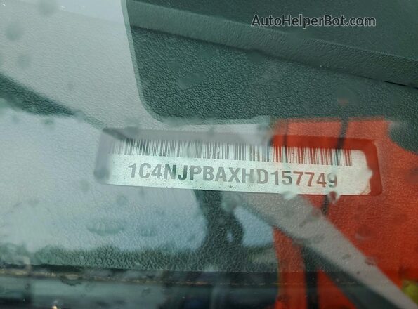 1C4NJPBAXHD157749 2017 JEEP PATRIOT White Vista de la etiqueta del VIN