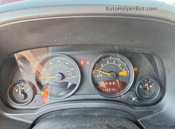 1C4NJPBB3GD583693 2016 JEEP PATRIOT Burgundy Вид щитка приладів