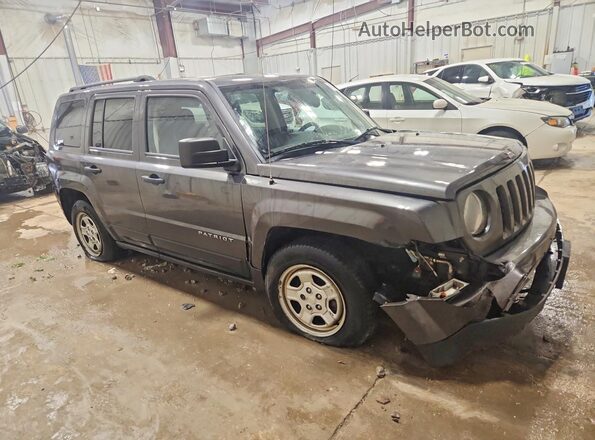 1C4NJPBB7GD502825 2016 JEEP PATRIOT Gray წინა მარჯვენა
