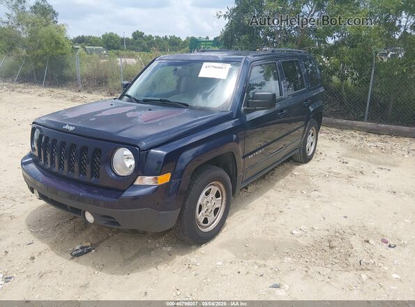 1C4NJPBB8GD656671 2016 JEEP PATRIOT Синий Передняя левая четверть