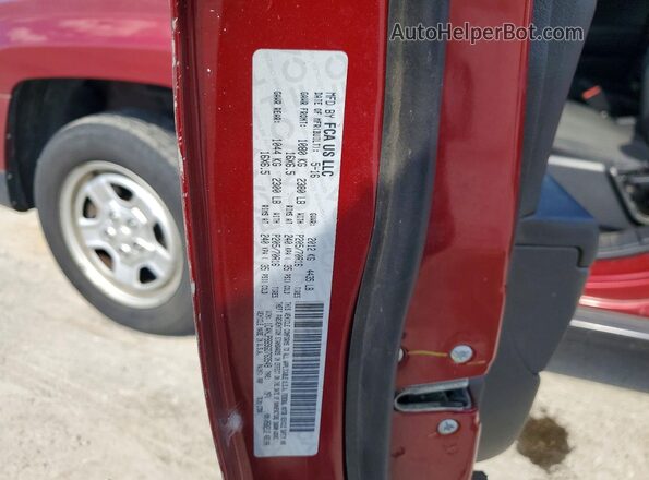 1C4NJPBB9GD763549 2016 JEEP PATRIOT Maroon VIN կոդի պիտակի տեսք
