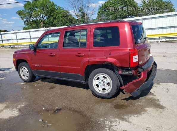 1C4NJPBB9GD763549 2016 JEEP PATRIOT Maroon Հետևի ձախ