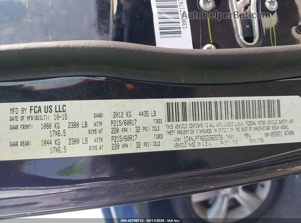 1C4NJPFA2GD582276 2016 JEEP PATRIOT Black Vista del compartimento del motor