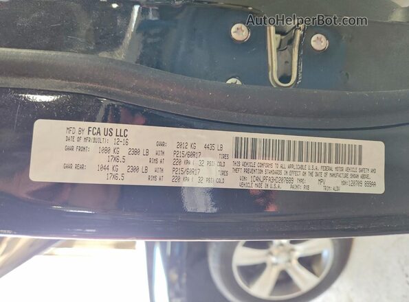 1C4NJPFA3HD207689 2017 JEEP PATRIOT Black VIN կոդի պիտակի տեսք