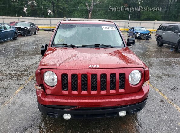 1C4NJPFA5GD600821 2016 JEEP PATRIOT Maroon Front view